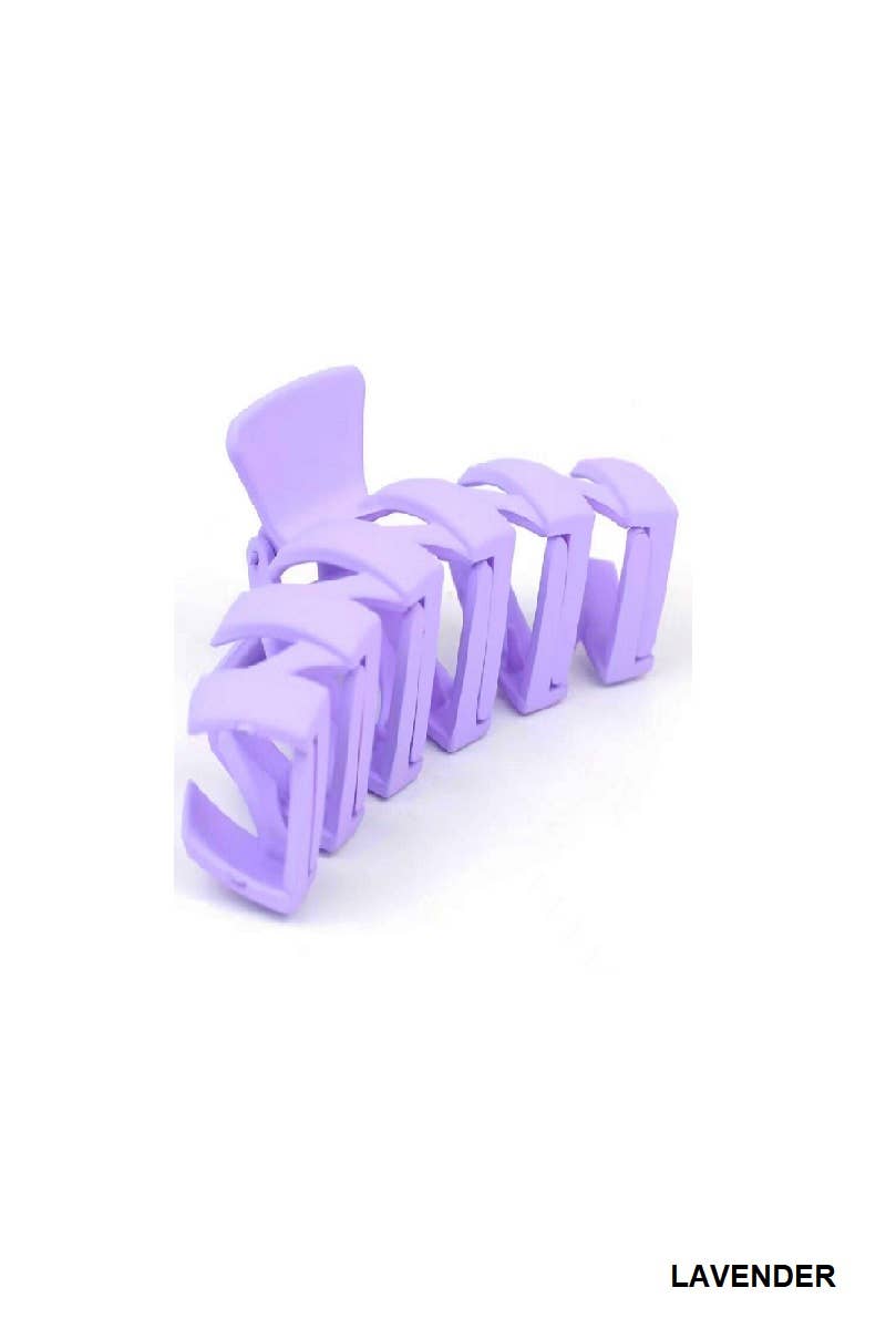 ._ SI-25116 Zig Zag Hair Claw Clips: BEIGE-158445 / OS