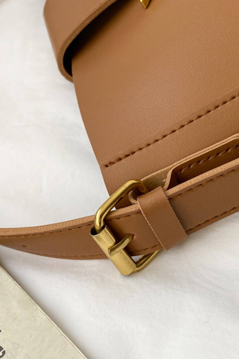 ,,..SI-26448 Crossbody Shoulder Bucket Messenger Bag: CAMEL-169253 / OS