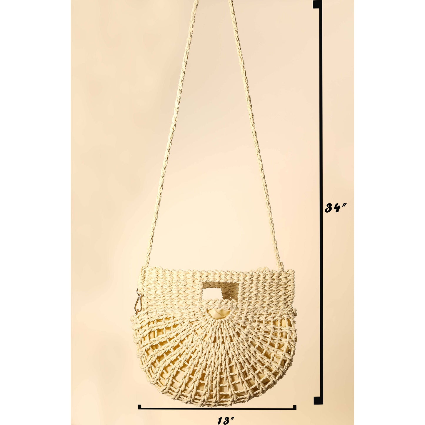 Braided Semi Circle Tote Bag: IV