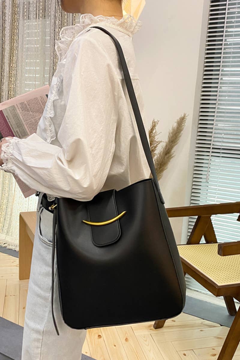 ,,..SI-26448 Crossbody Shoulder Bucket Messenger Bag: CAMEL-169253 / OS