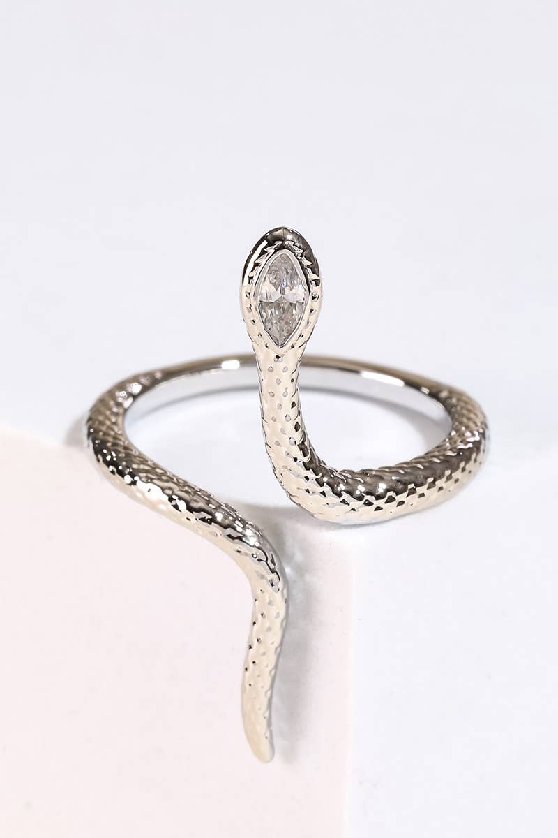 Adjustable Open Snake Ring: G