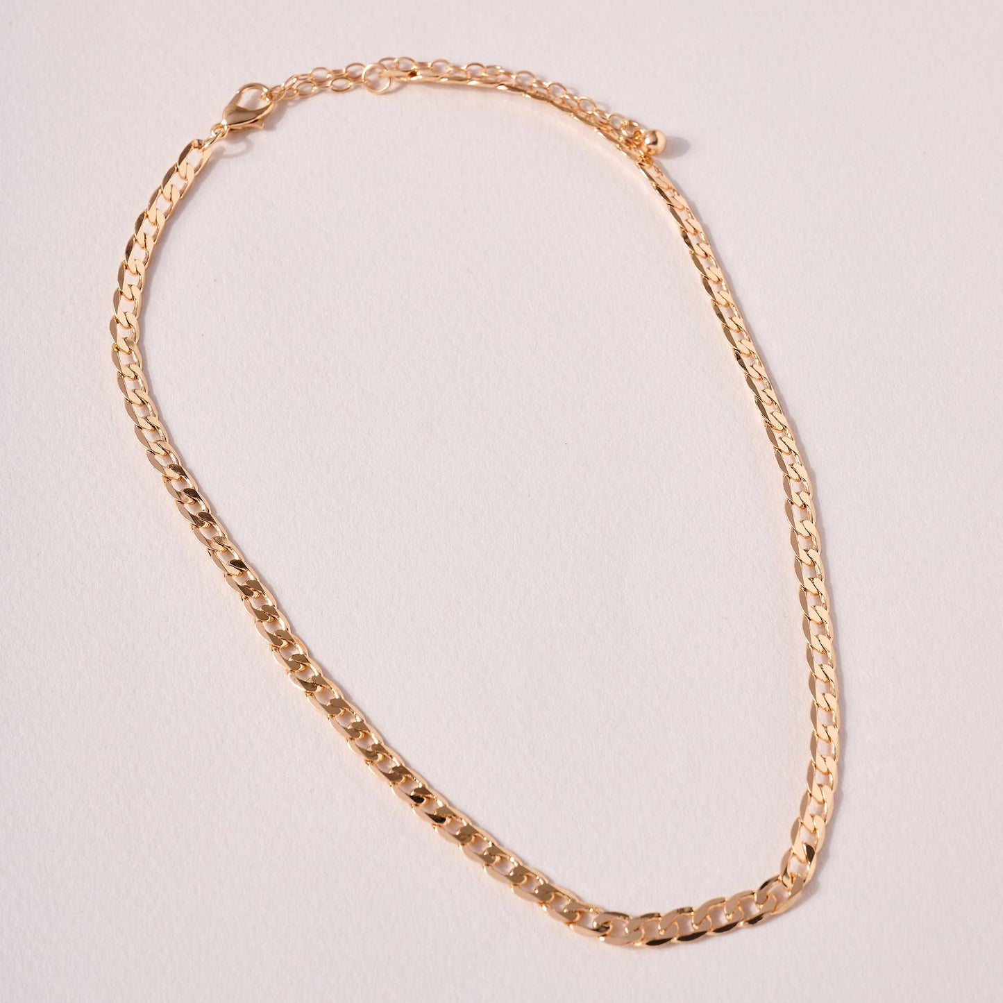 Brass Chain Linked Short Necklace
