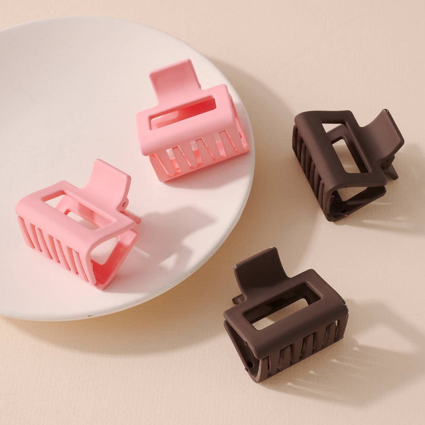 Set of 4 Matte Hair Claws