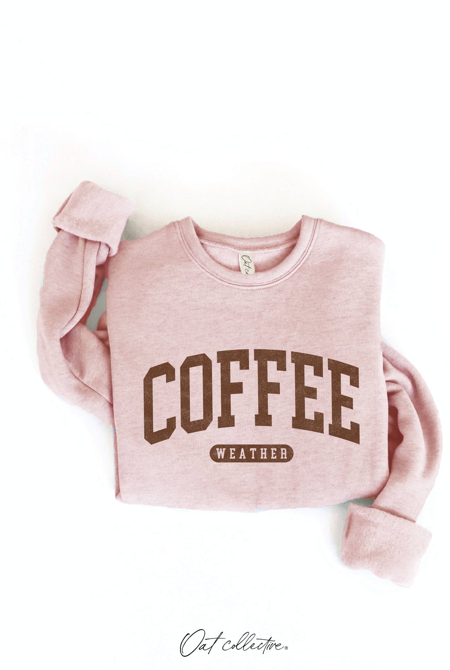 COFFEE WEATHER Graphic Sweatshirt : DARK GREY / M