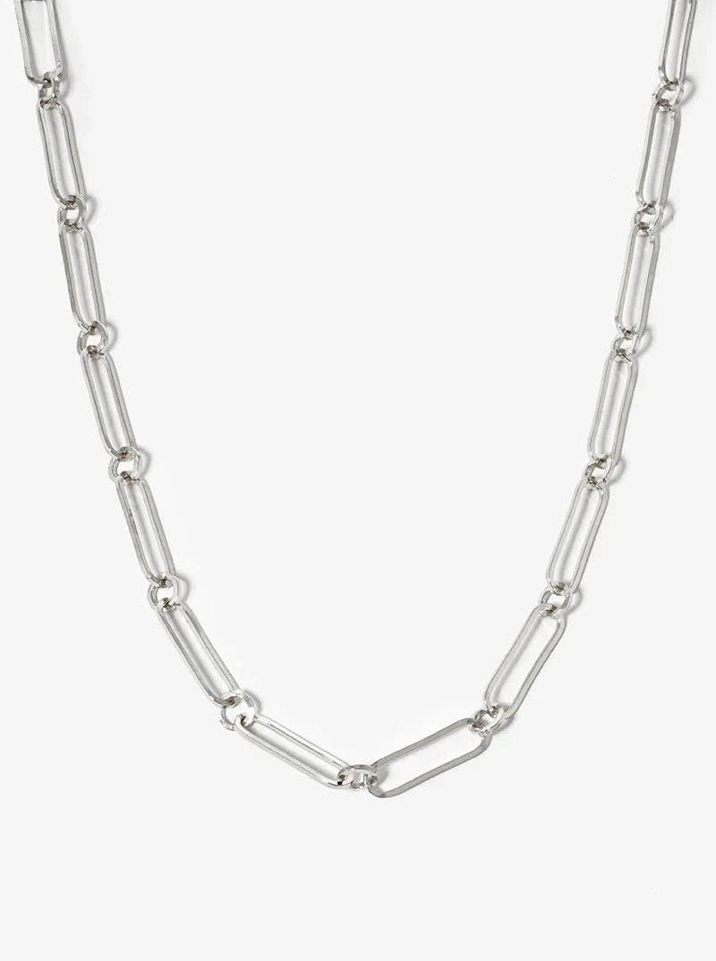 18K Gold Dipped 20Mm Flat Link Chain Necklace
