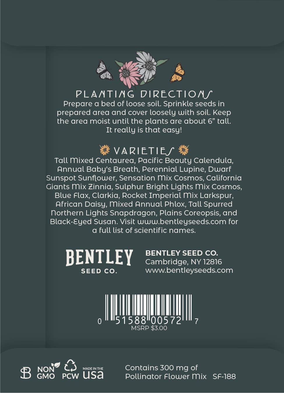 Help Butterflies, Save Earth - Pollinator Wildflower Seed