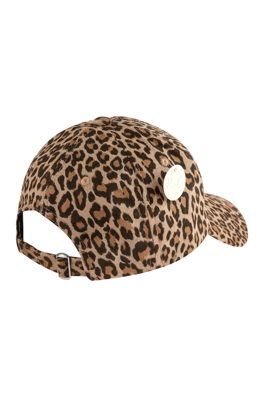 HDT2820 - WHITE LEOPARD SKIN PRINTED CAP: BROWN