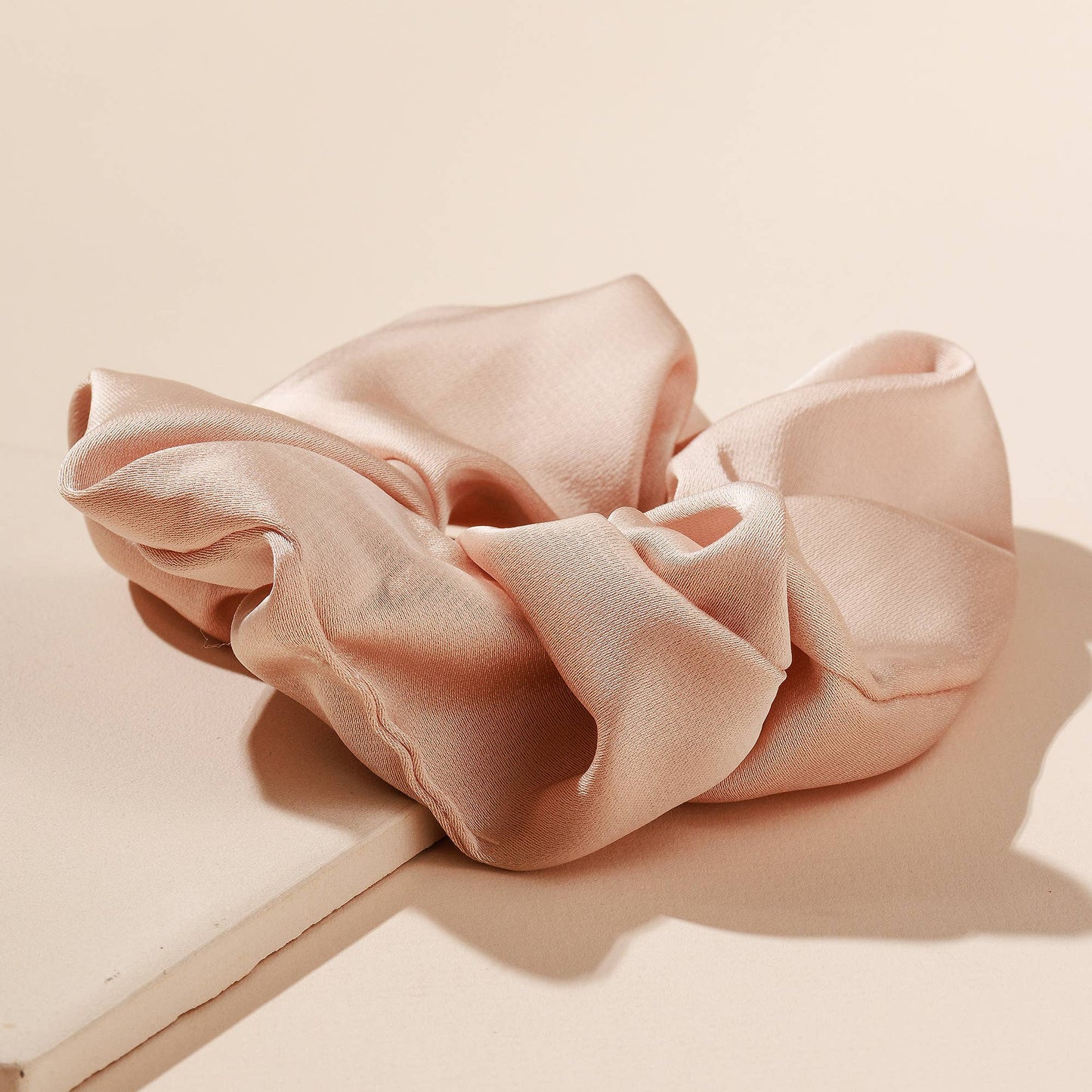 Satin Hair Tie Scrunchie: PINK / ONE SIZE