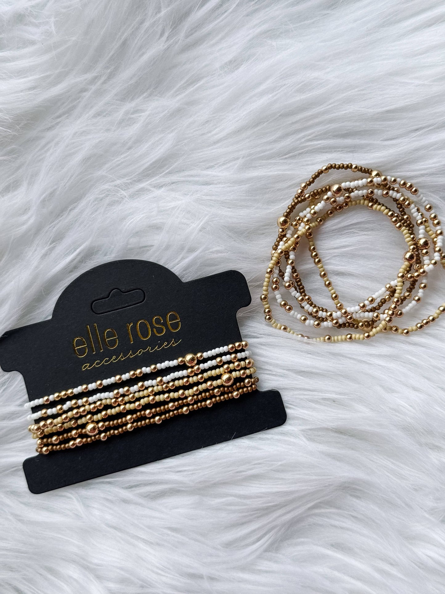 Beaded Bracelet Sets - Pink