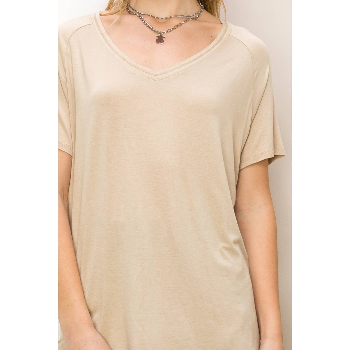 Oversized V-Neck Tee