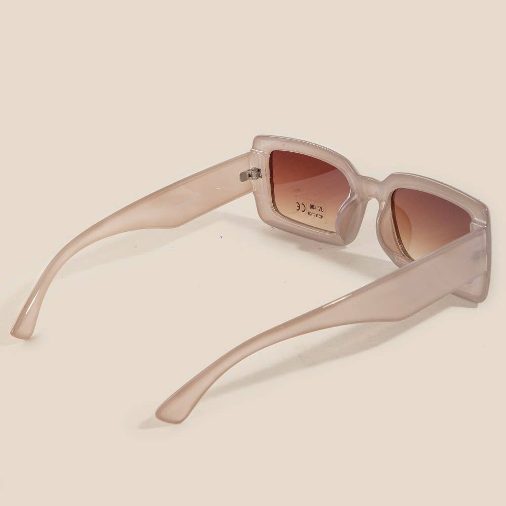 Thick Frame Rectangle Sunglasses
