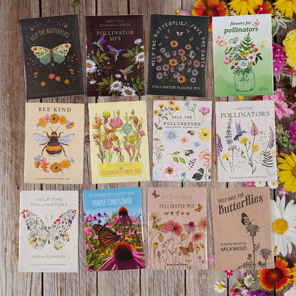 Help Butterflies, Save Earth - Pollinator Wildflower Seed