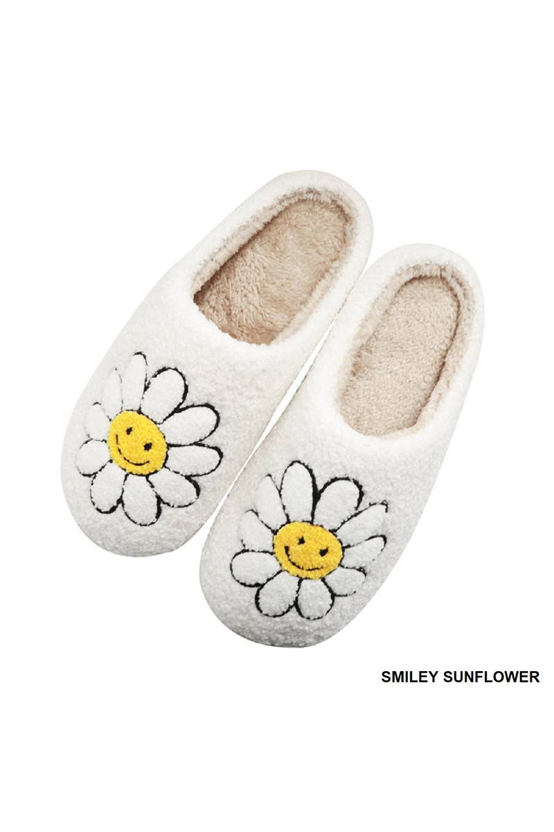 PLUSH COZY SLIPPERS: L/XL / HEART-162494
