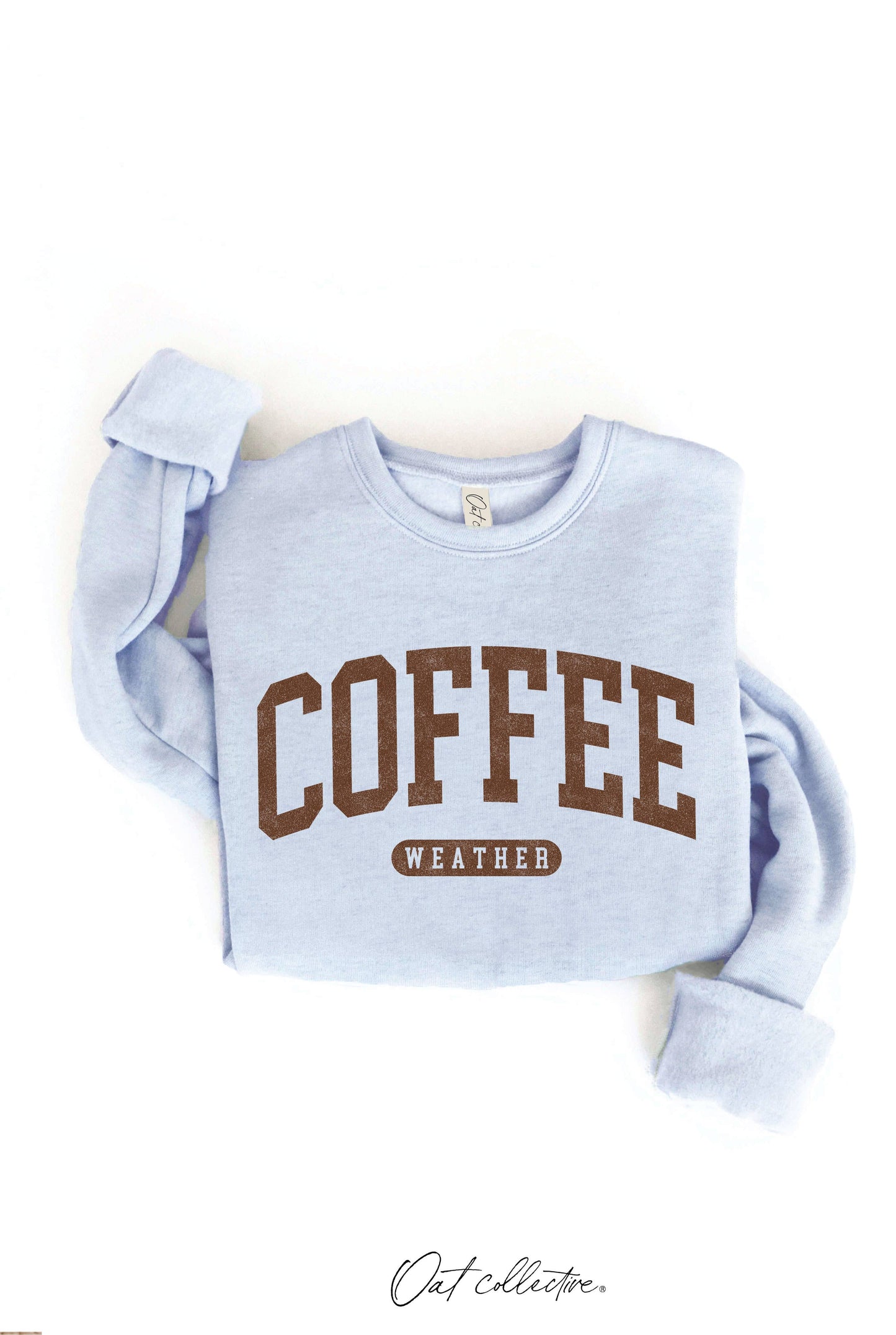 COFFEE WEATHER Graphic Sweatshirt : DARK GREY / M