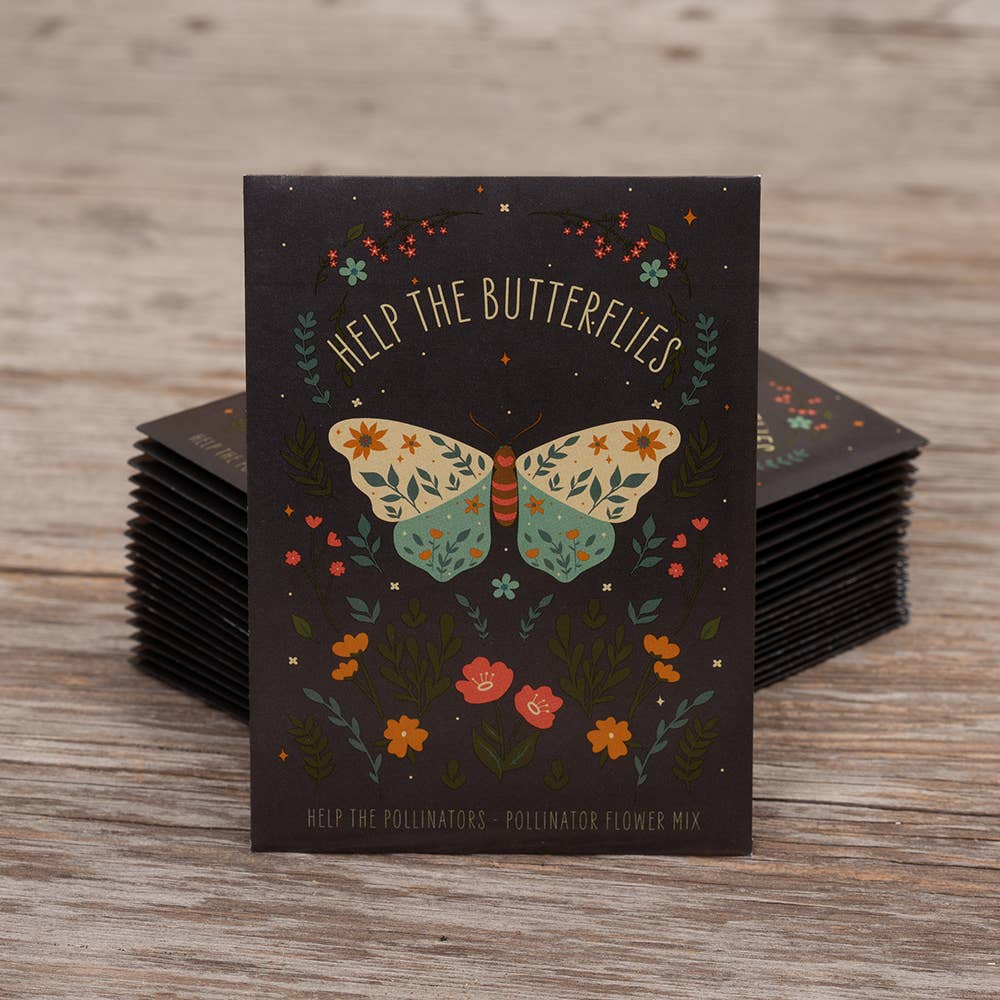 Help Butterflies Help Pollinators - Wildflower Seed Packets