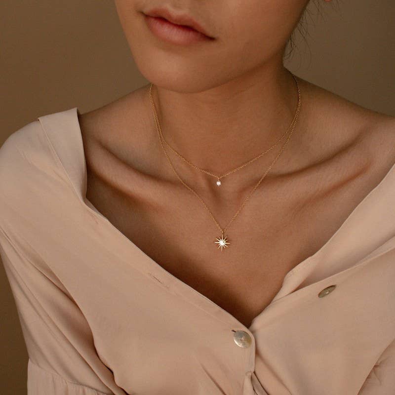 STARBURST LAYERED NECKLACE
