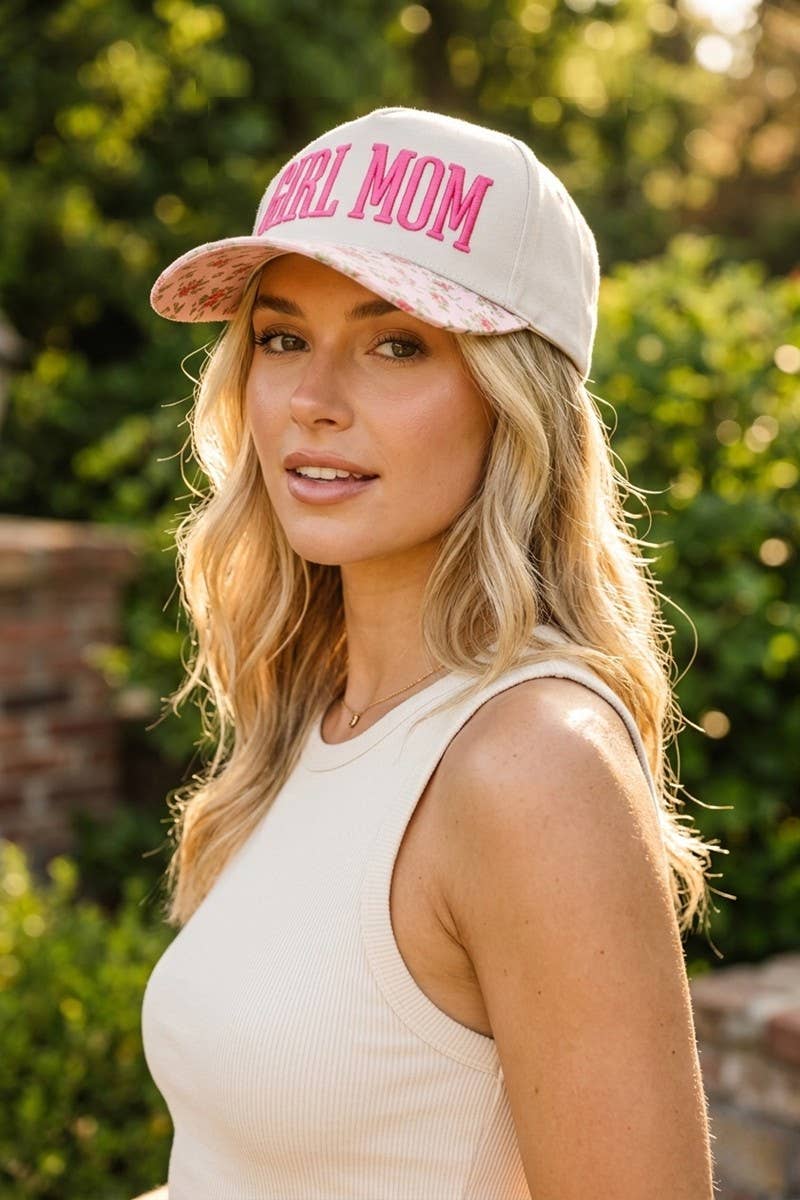 Girl Mom Two Tone Snapback Hat