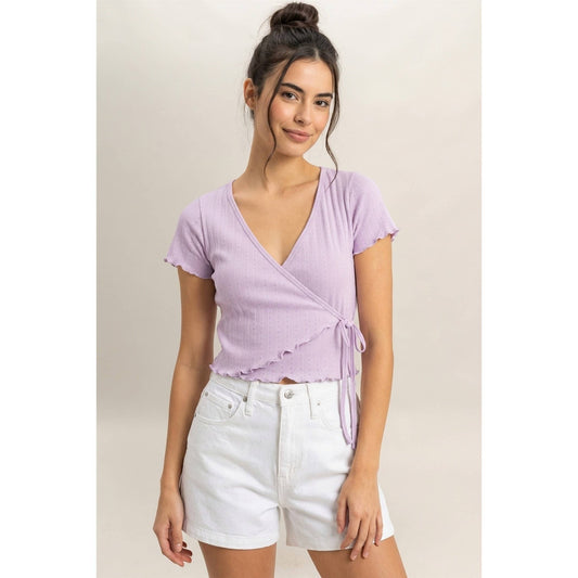 Tie Front Wrap Top