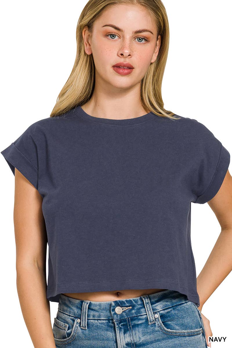 `.Cotton Short Sleeve Tee