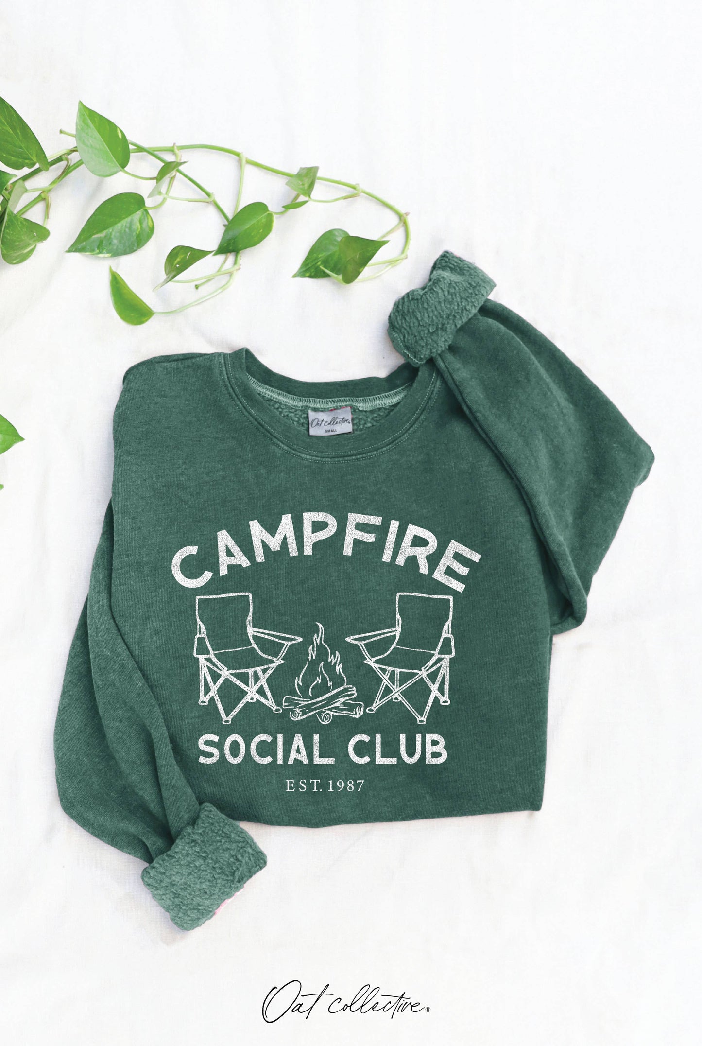 CAMPFIRE SOCIAL CLUB Mineral Graphic Sweatshirt: VINTAGE DENIM / S