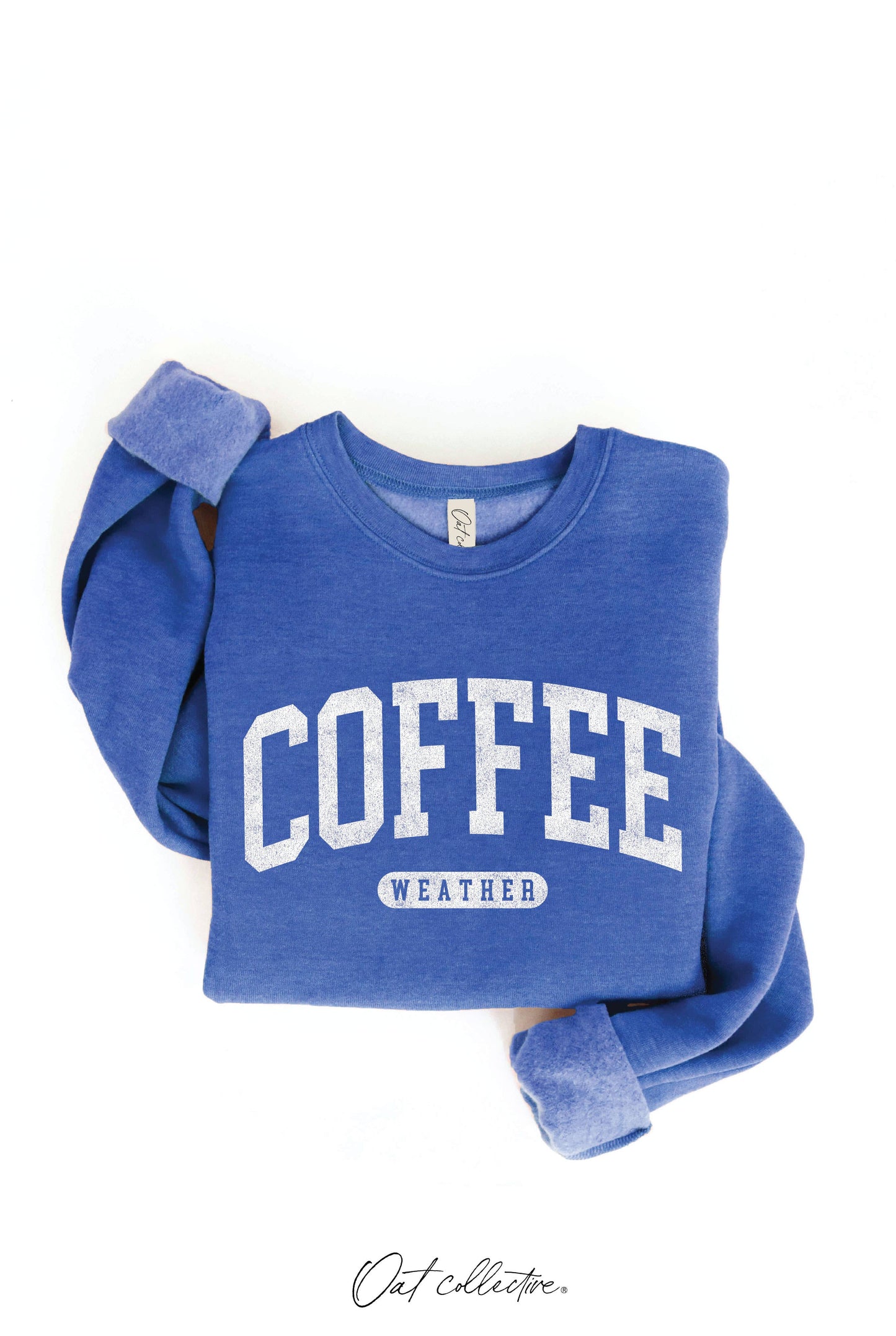 COFFEE WEATHER Graphic Sweatshirt : DARK GREY / M