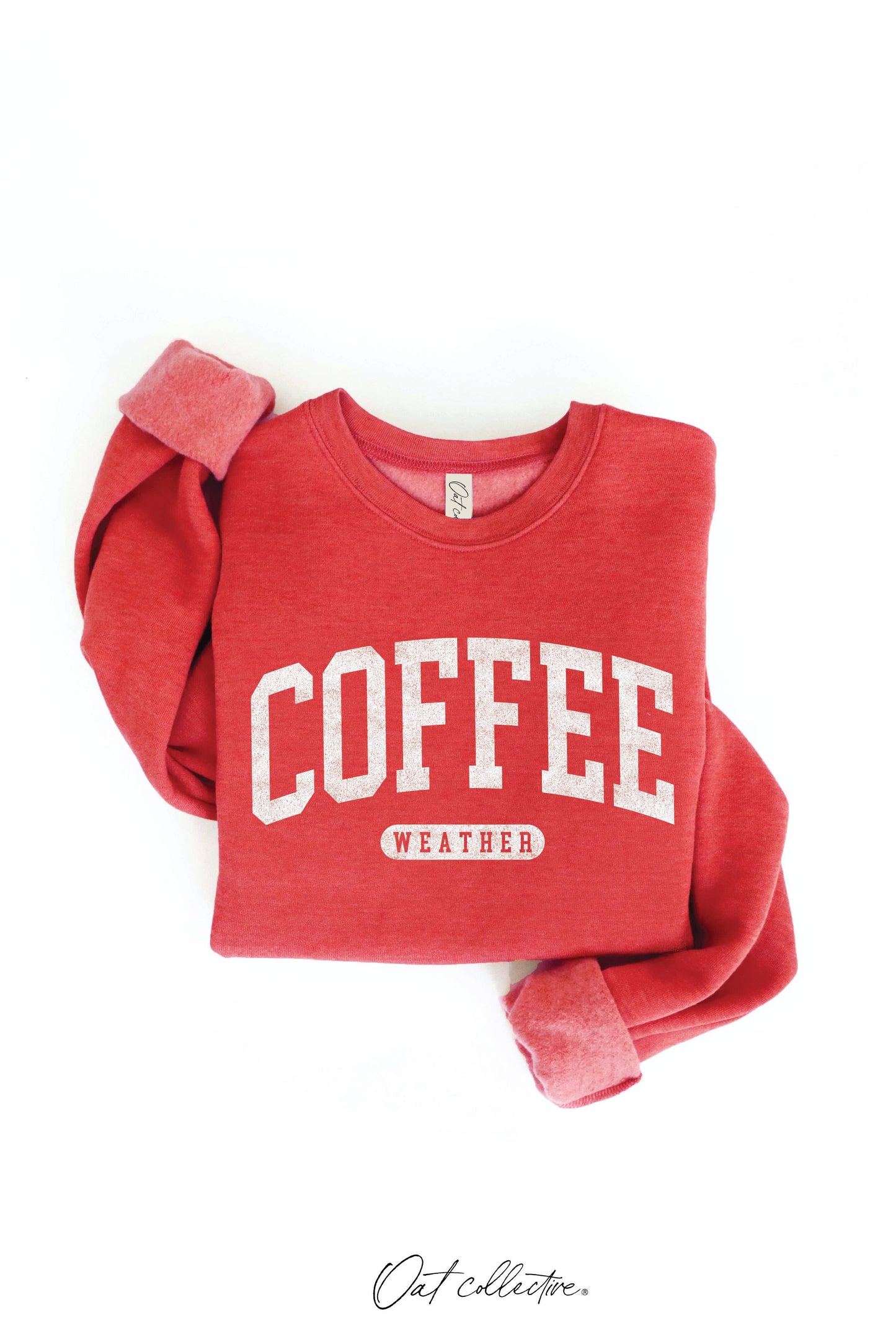 COFFEE WEATHER Graphic Sweatshirt : DARK GREY / M