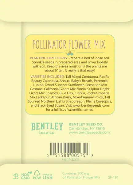 Help Pollinators - Pollinator Wildflower Seed Packets