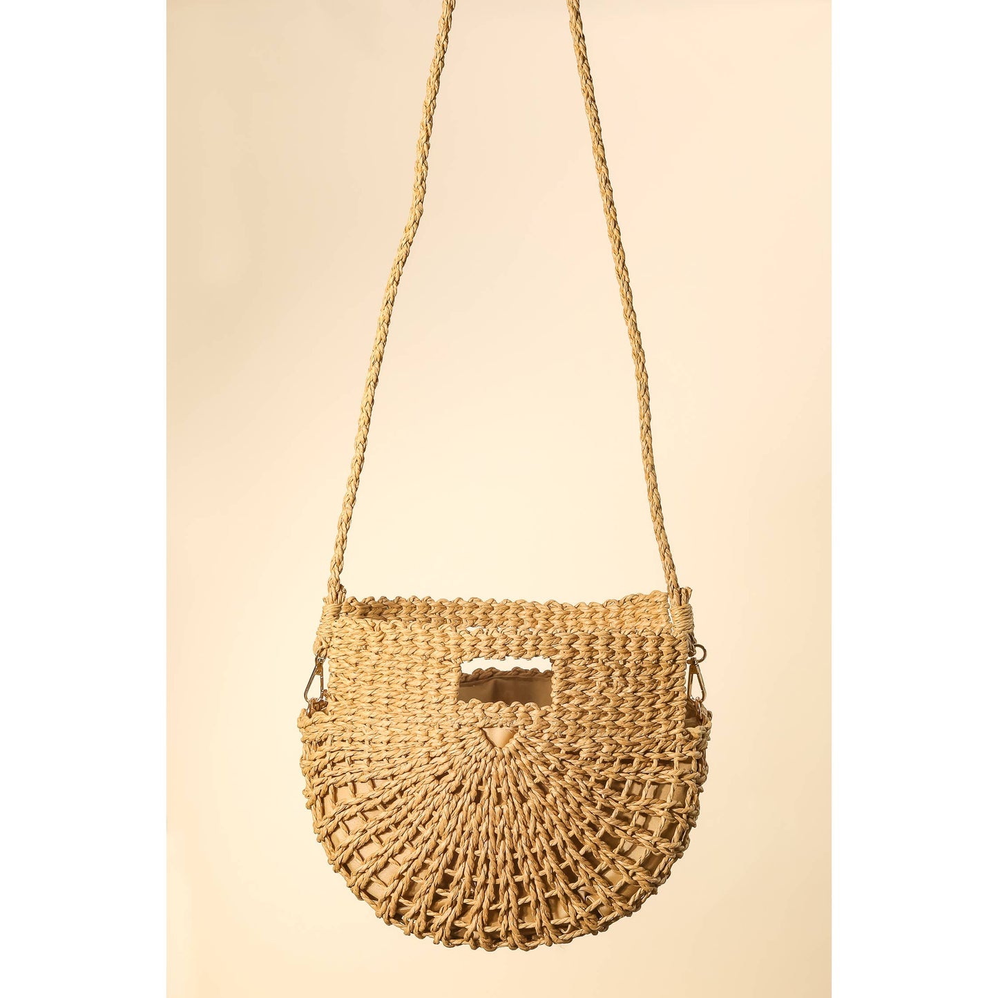 Braided Semi Circle Tote Bag: IV