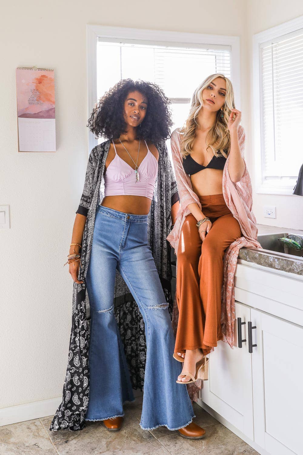 Paisley Perfection Free Flow Kimono 🦋 - Boho: Black