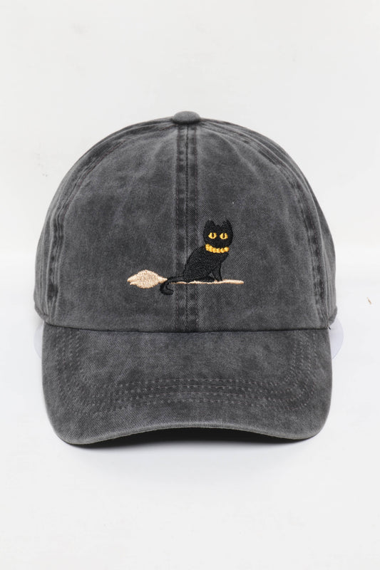 Halloween Black Cat Baseball Cap