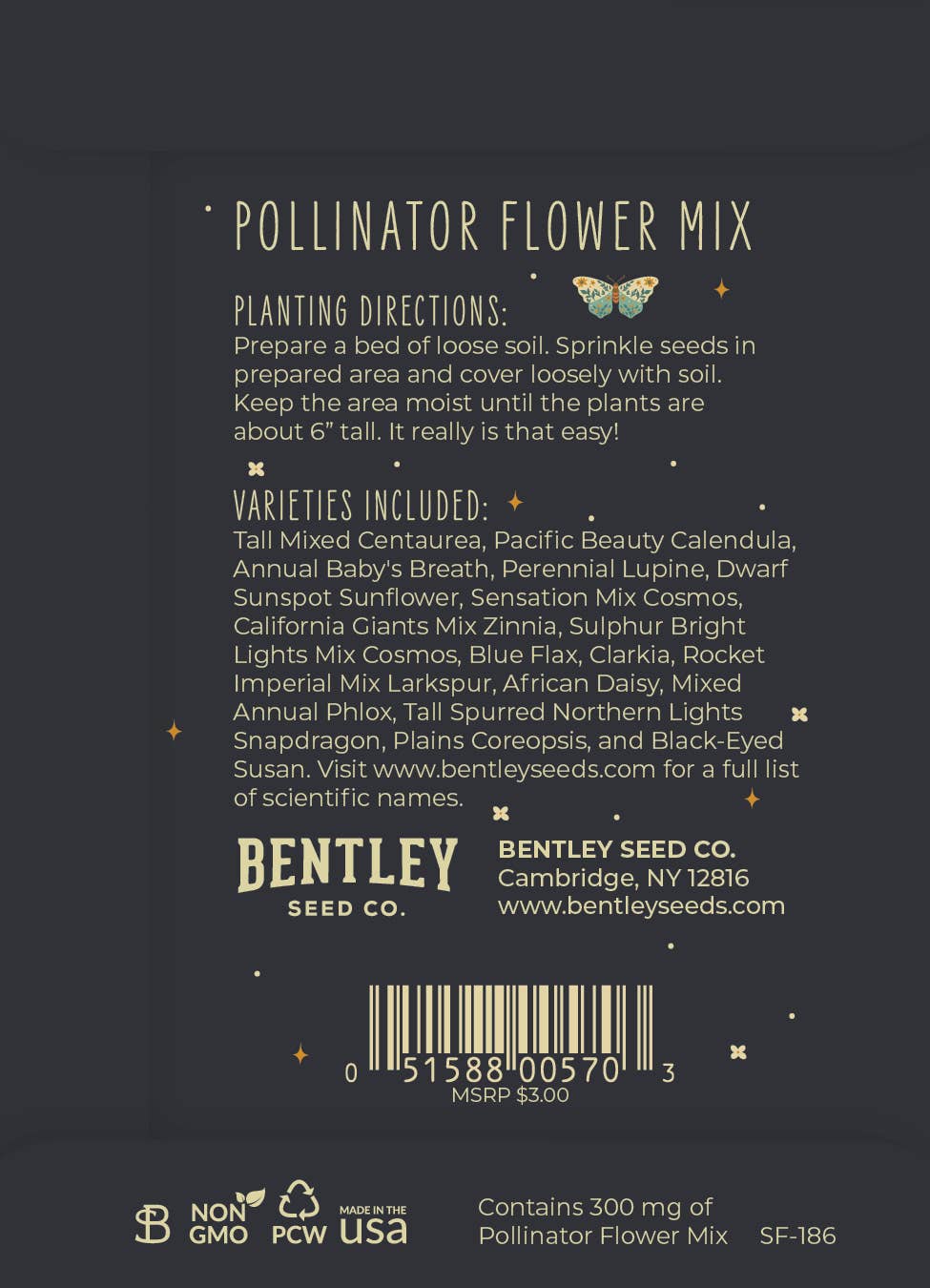 Help Butterflies Help Pollinators - Wildflower Seed Packets