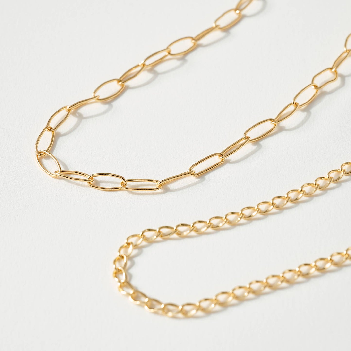 Set of Three Different Chain Necklace: RH / ONE SIZE