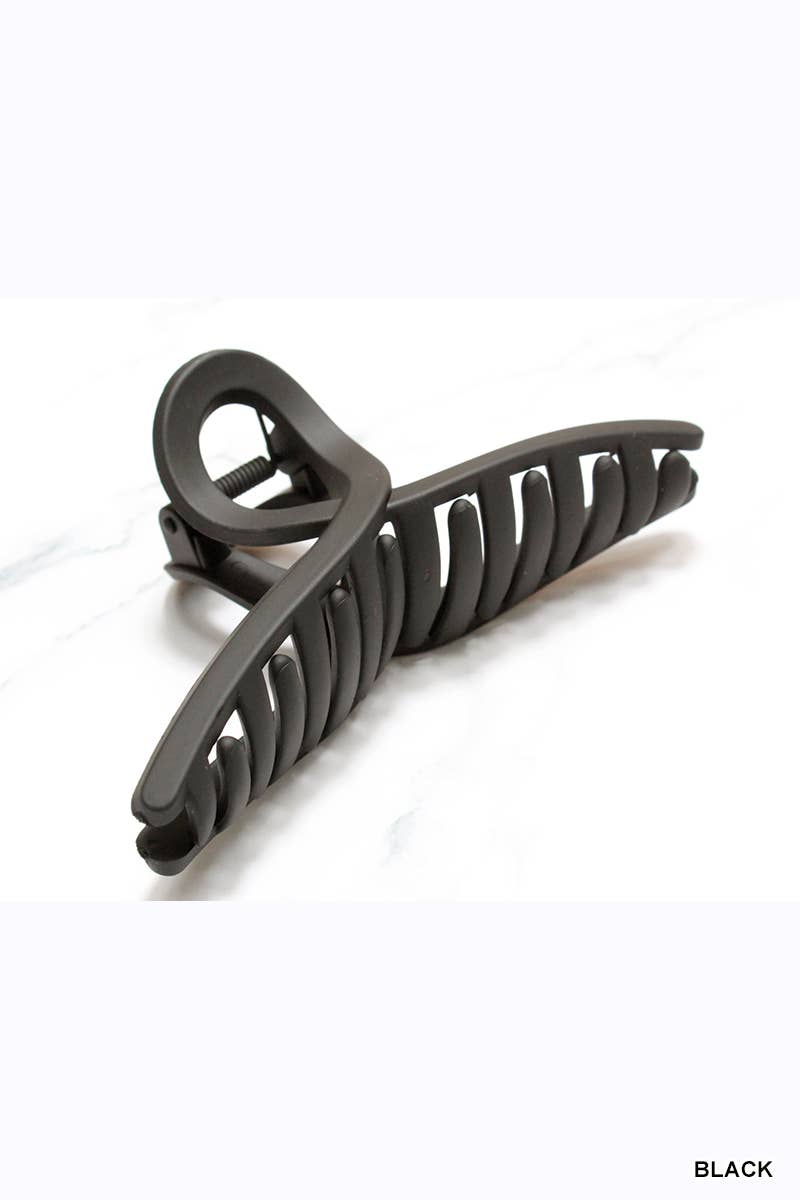 TWISTED HAIR CLAW CLIPS: BLACK-158415