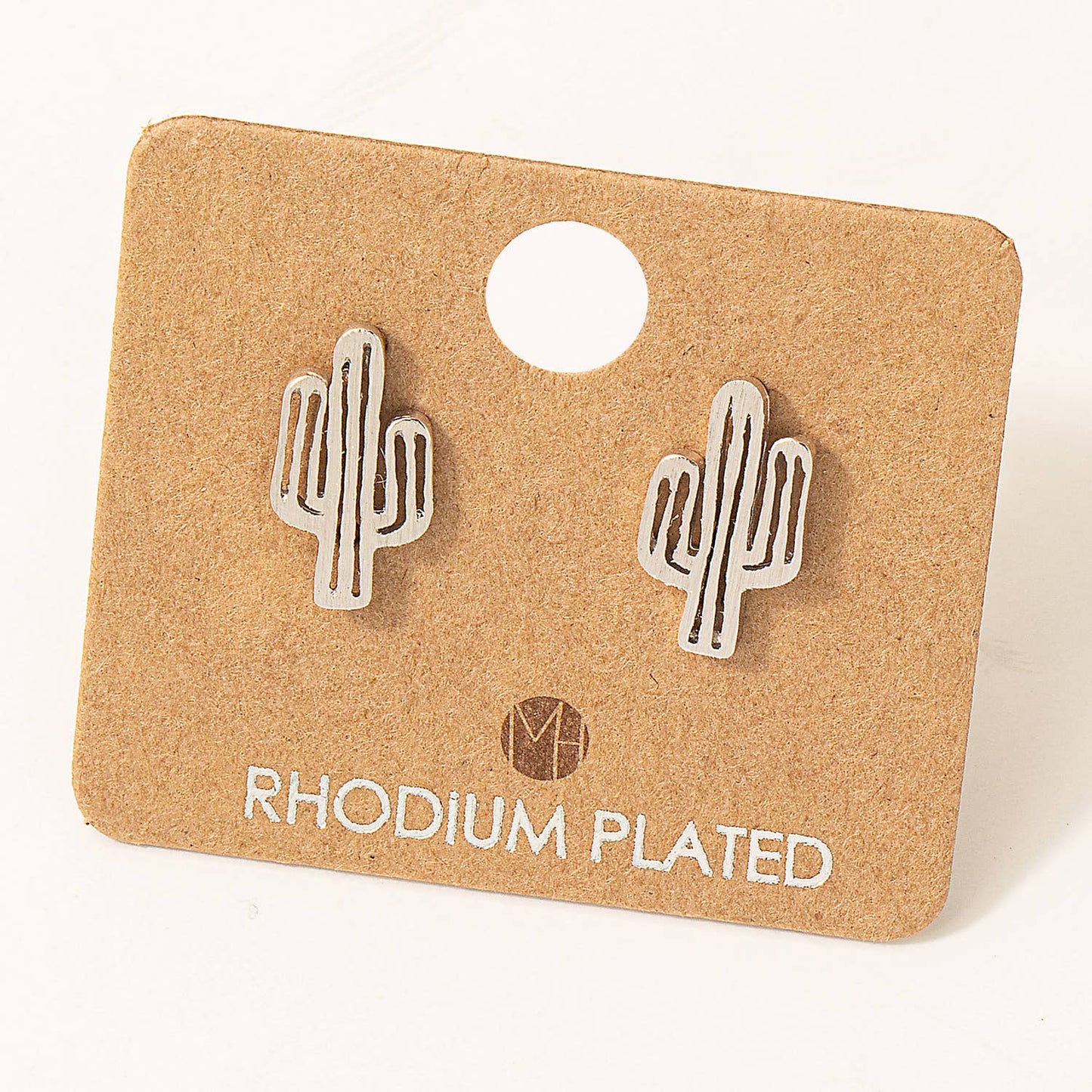 Dainty Desert Cactus Stud Earrings: S