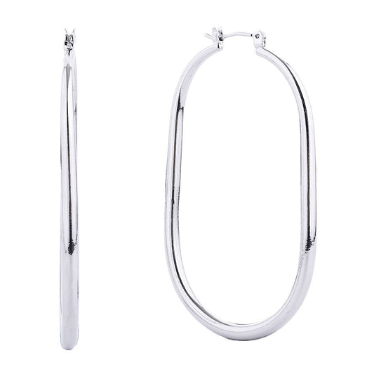 14K Gold-Dipped Long Hoop