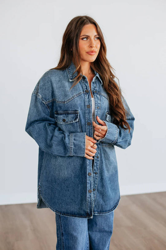 Retro Relaxed Fit Denim Jacket