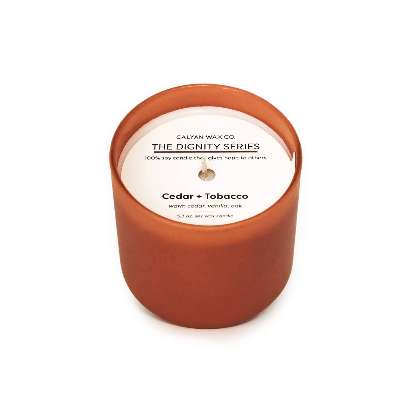 Cedar + Tobacco Dignity Series Soy Candle