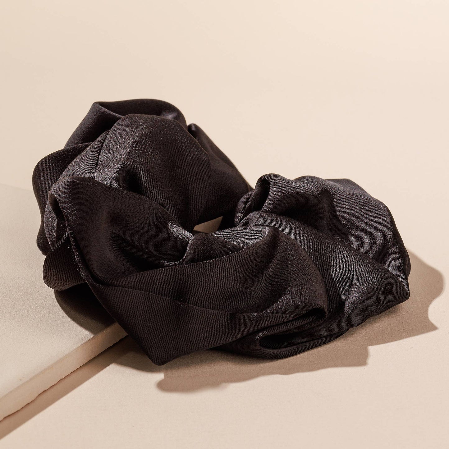 Satin Hair Tie Scrunchie: PINK / ONE SIZE