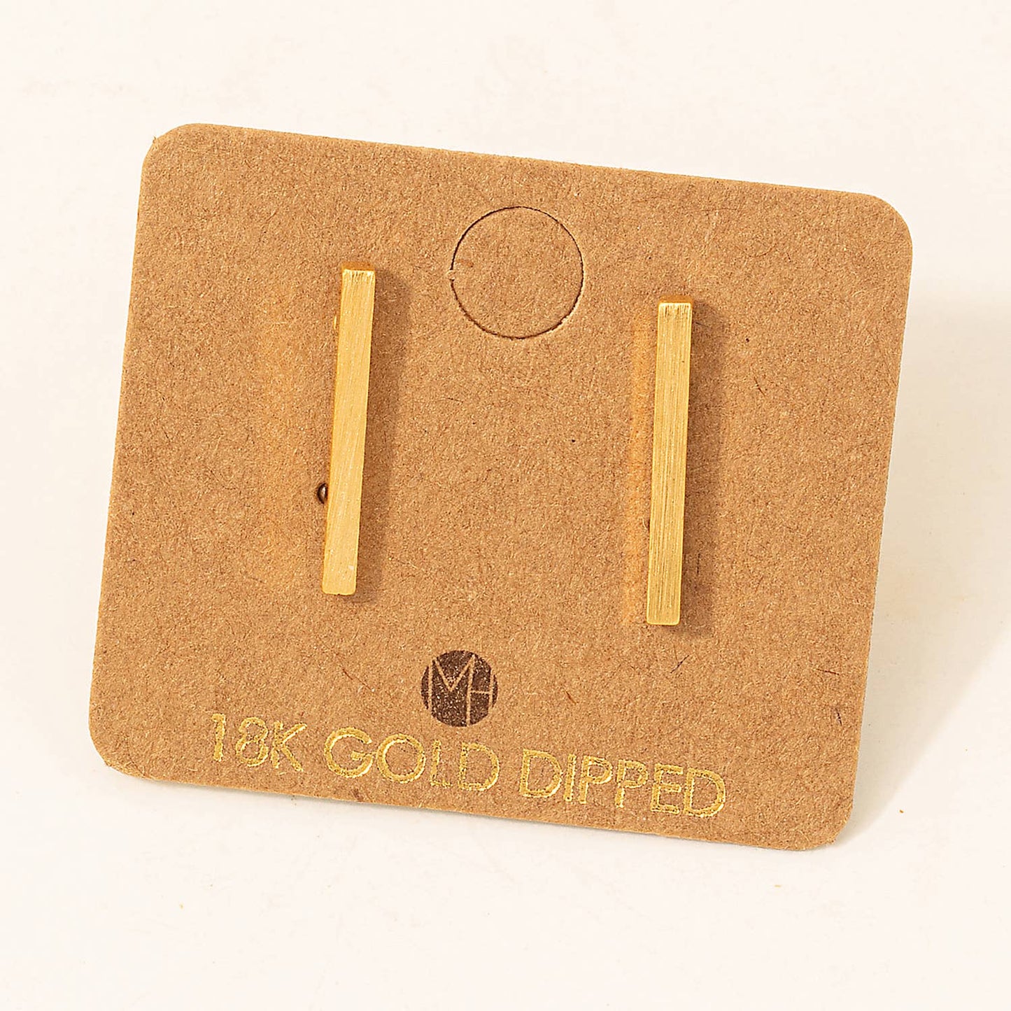 Dainty Bar Stud Earrings: S