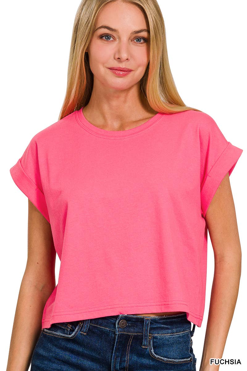 `.Cotton Short Sleeve Tee