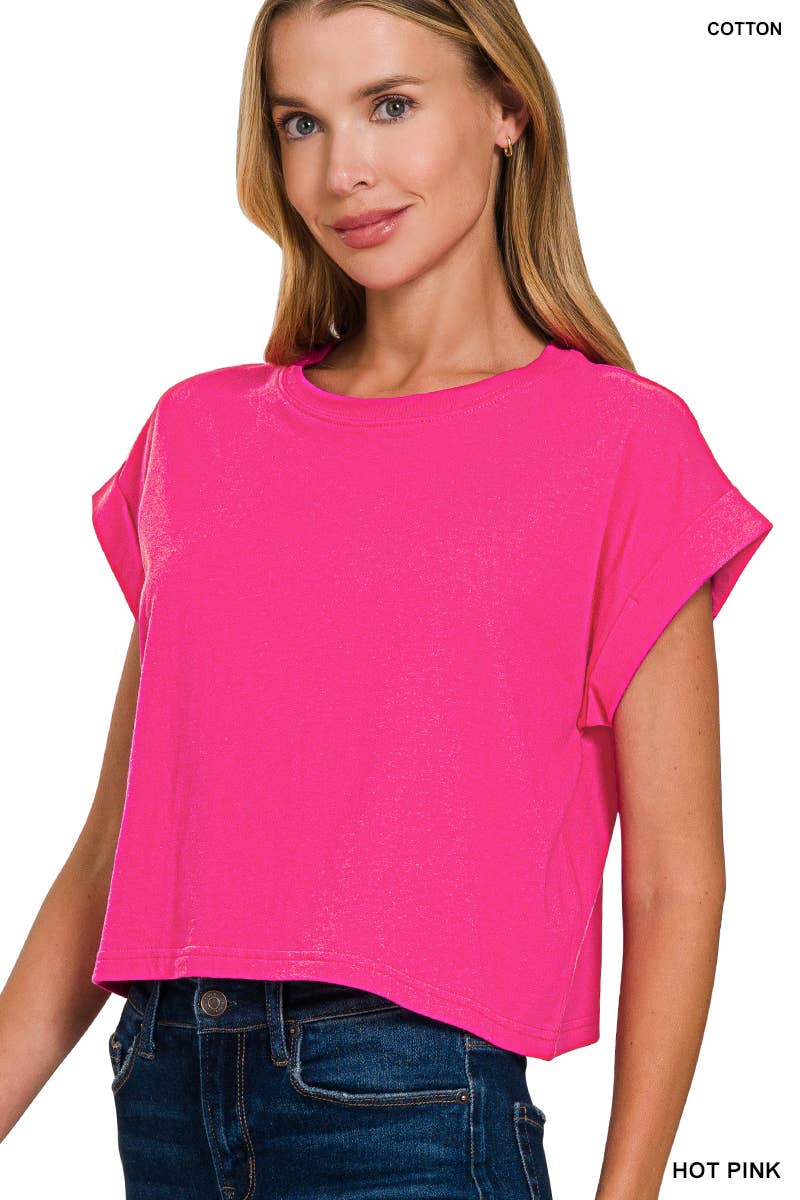 `.Cotton Short Sleeve Tee