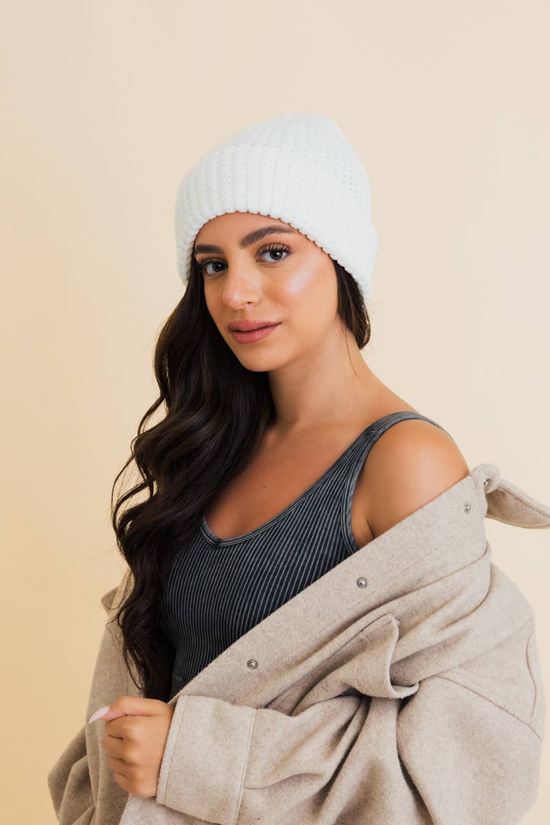 🍞 Toasty Waffle Puff Beanie - Your Winter Sales Boost: Black