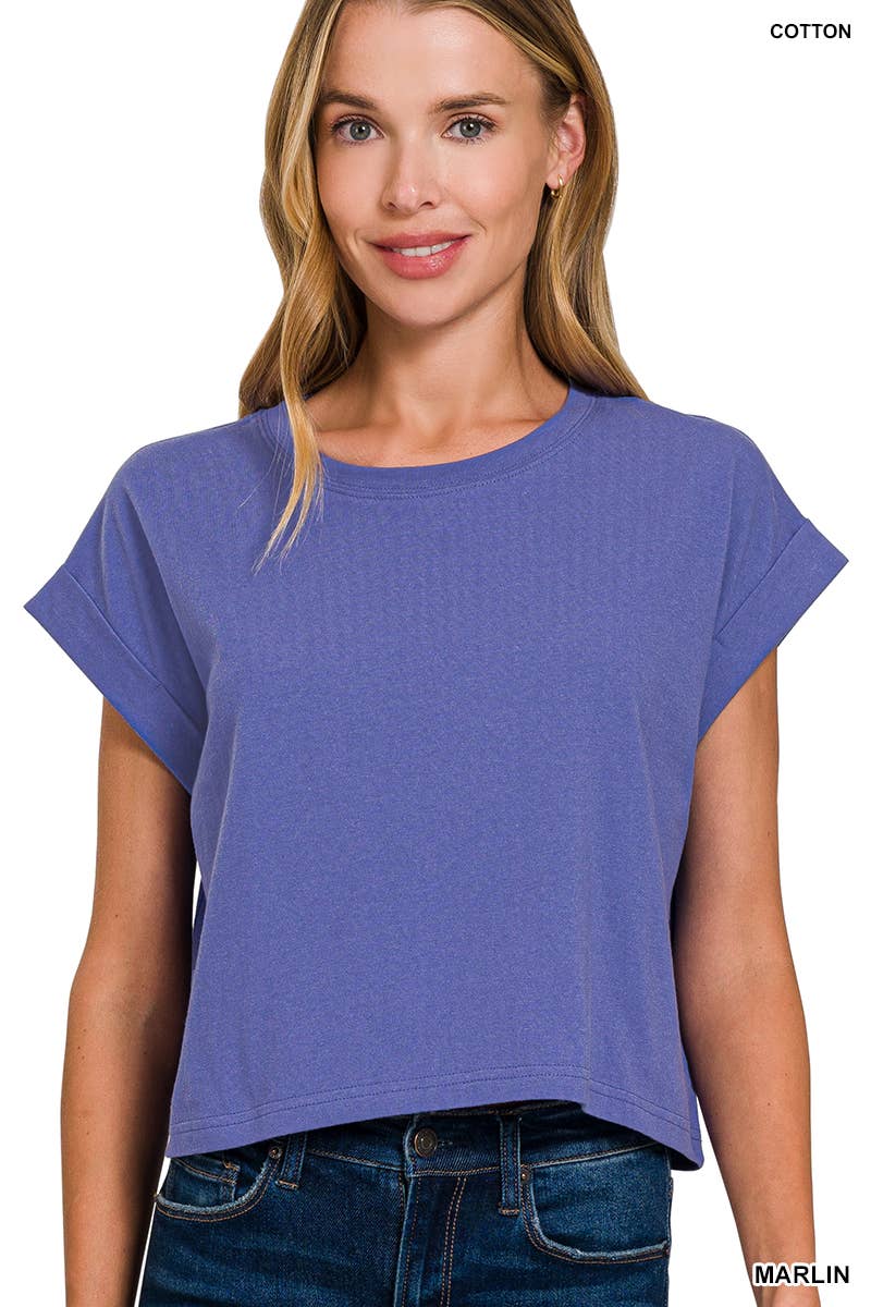 `.Cotton Short Sleeve Tee
