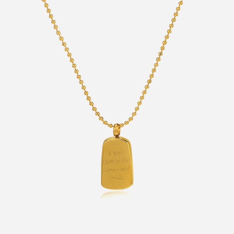 18K STAINLESS STEEL TARNISH FREE CHARM NECKLACE