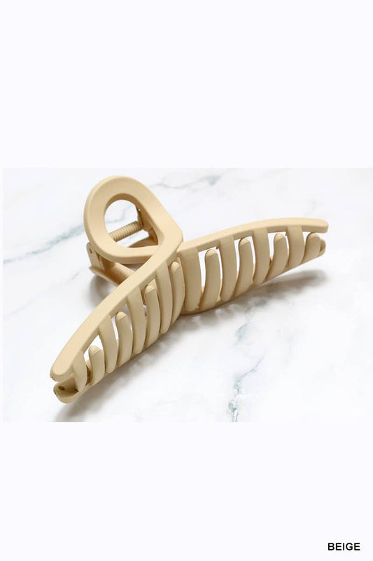 TWISTED HAIR CLAW CLIPS: BEIGE-158422