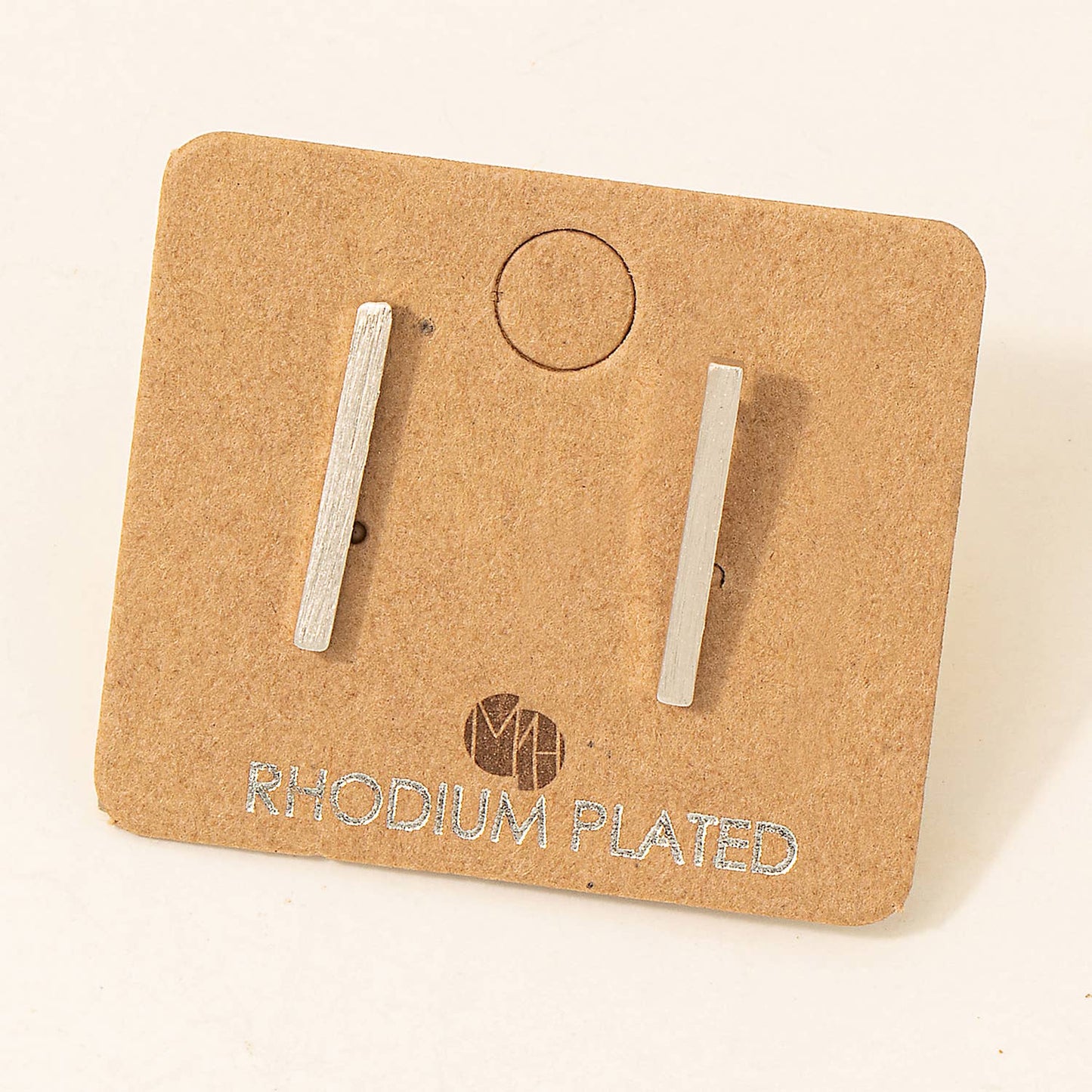 Dainty Bar Stud Earrings: S