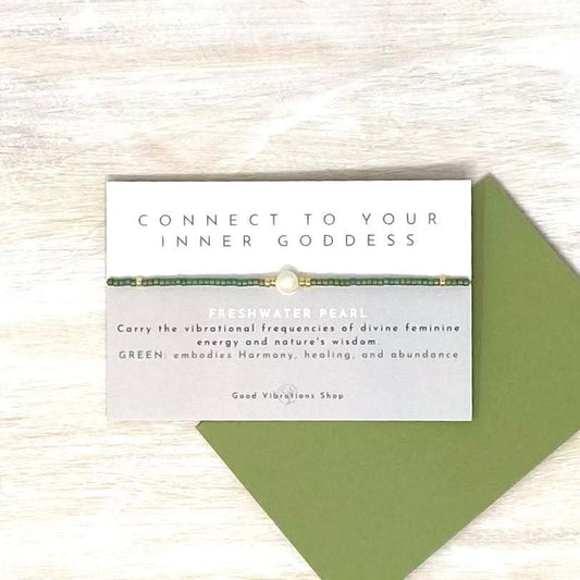 Pearl Goddess Bracelet ⎮ Green