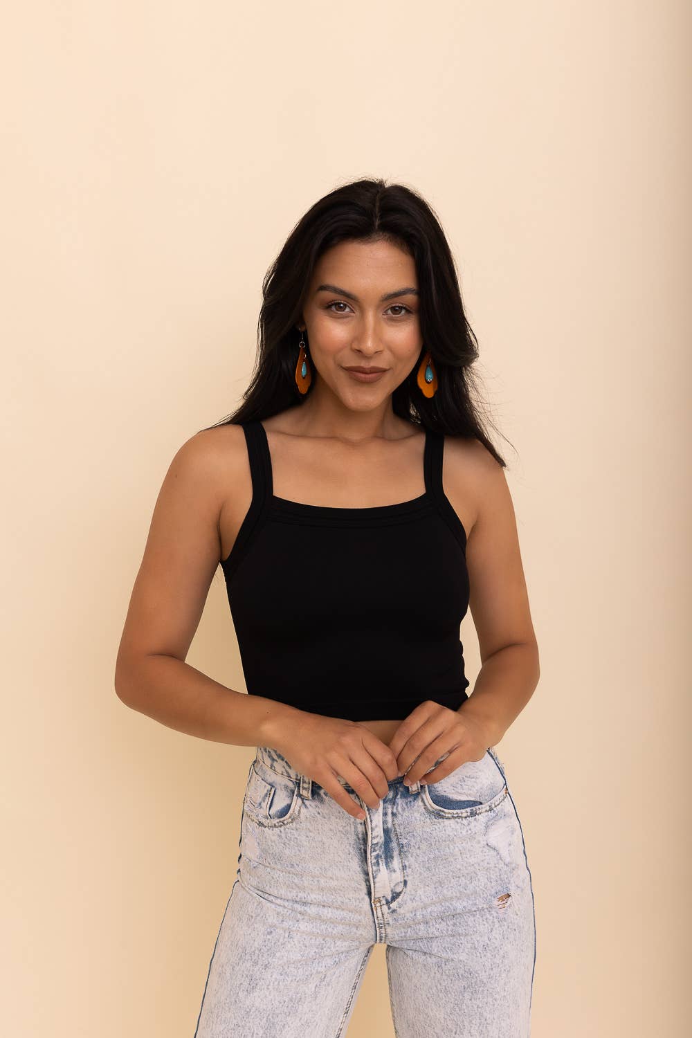 💎 Versatile No-Seam Tank Top - Perfect Layering Piece: Moss