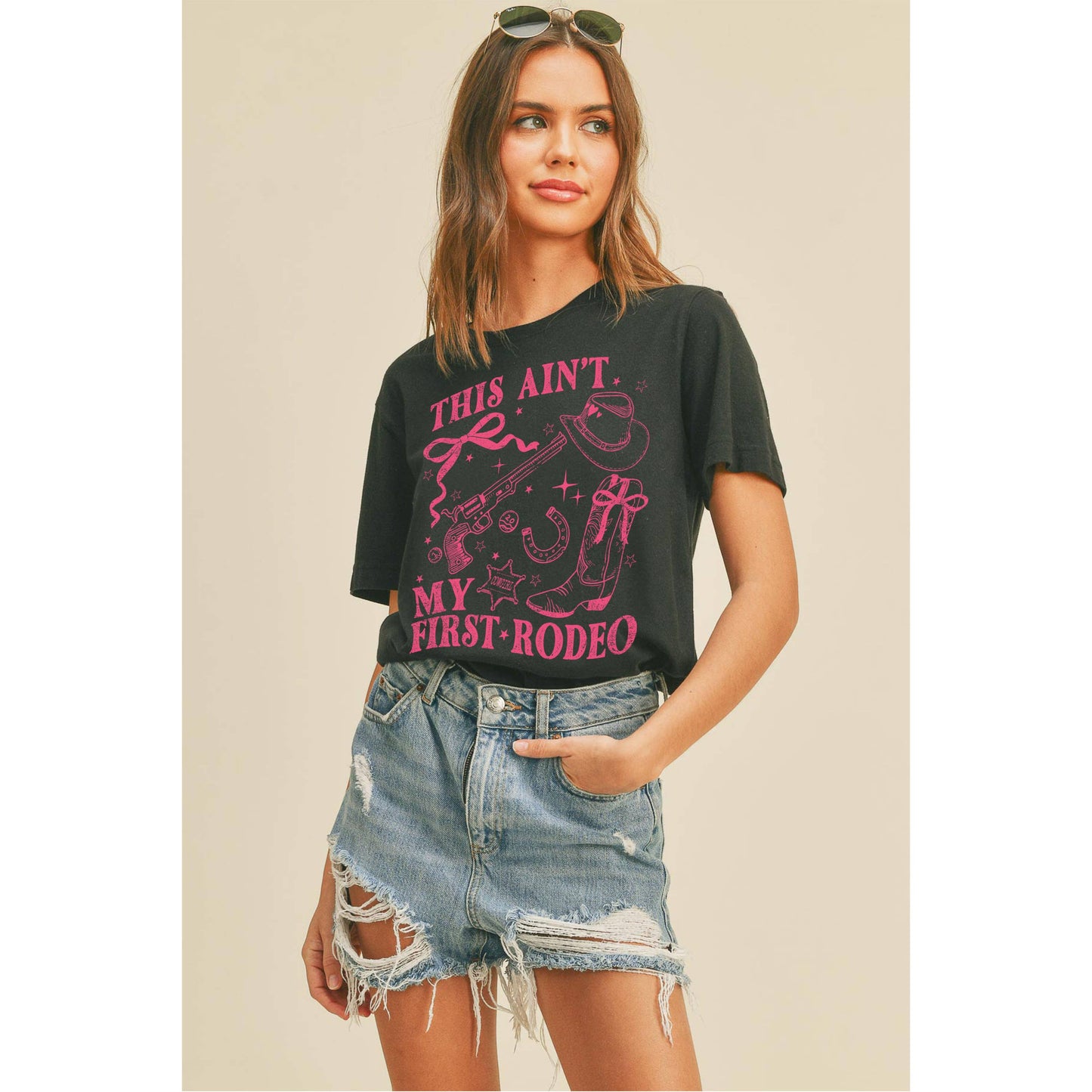 This Ain’t My First Rodeo Graphic Tee: VINTAGE WHITE / XL