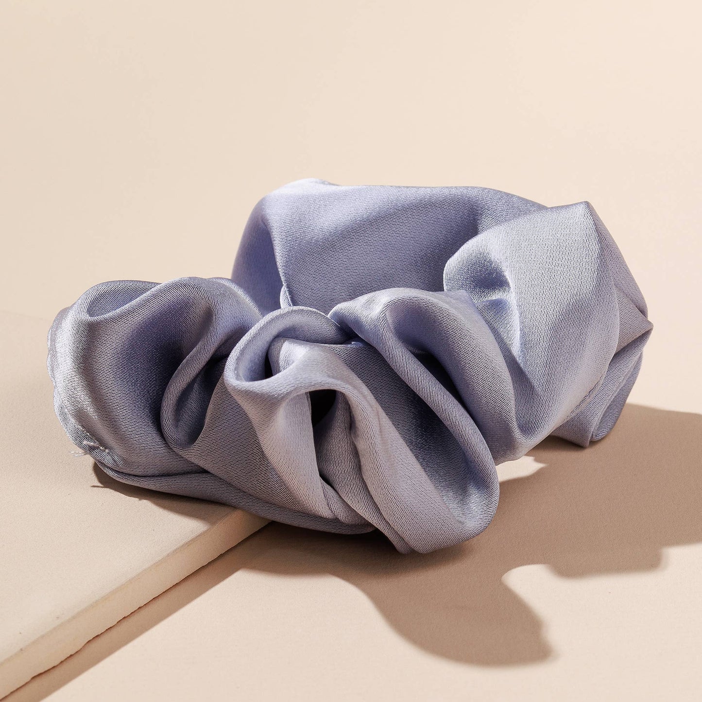 Satin Hair Tie Scrunchie: IVORY / ONE SIZE